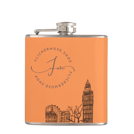 Flickermuse Flachmann (Vorderseite)