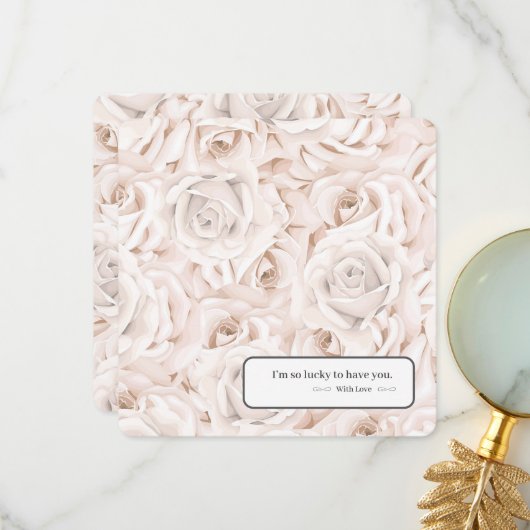 Flickermuse Flat Danke Karte (Vorderseite/Rückseite Beispiel)