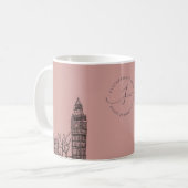 Flickermuse Floral Tone Sketch Kaffeetasse (Vorderseite Links)