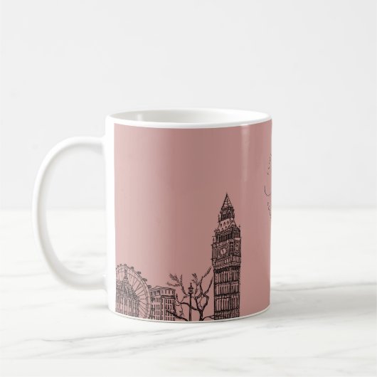 Flickermuse Floral Tone Sketch Kaffeetasse (Links)