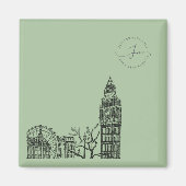 Flickermuse London Color Tone Sketch Magnet (Vorne)