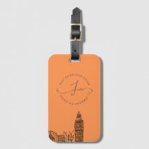 Flickermuse Luggage Tag (Orange)