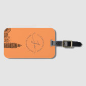 Flickermuse Luggage Tag (Orange) Gepäckanhänger (Vorderseite (Horizontal))