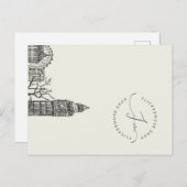 Flickermuse Mocha Mousse Tone Sketch Postkarte (Vorne/Hinten)