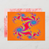 Flickr Picnik Zazzle Fraktale Postkarte (Vorne/Hinten)