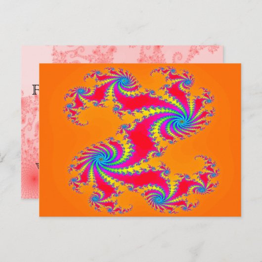 Flickr Picnik Zazzle Fraktale Postkarte (Vorne/Hinten)