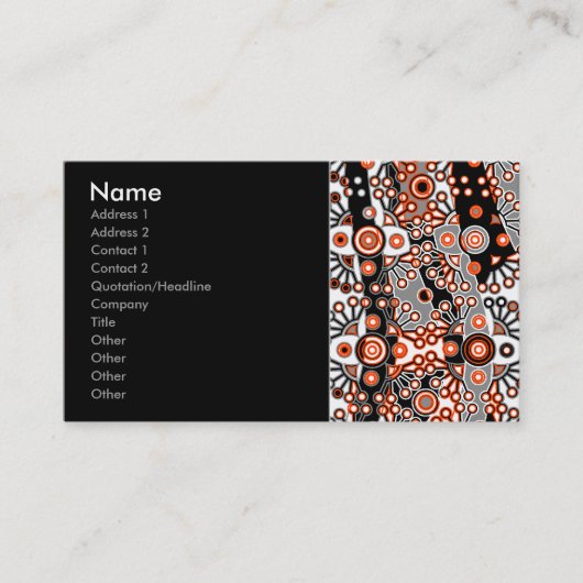 Flickwerk Visitenkarte (Vorderseite)