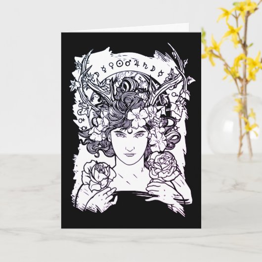 Flidais, Geburtstag Karte (Gelbe Blume)