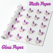 Fliedender Sommerflieder Geschenkpapier