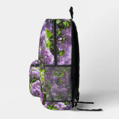 Flieder Bedruckter Rucksack (Rechts)