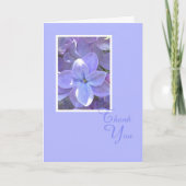 Flieder-Beileid oder Tod danken Ihnen zu kardieren Dankeskarte (Vorderseite)