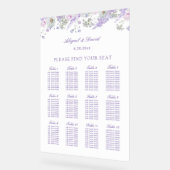 Flieder-Blumen-Hochzeit-Acrylsitzplan Acrylschild (Winkel)