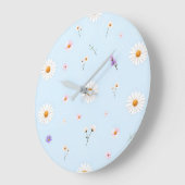 Flieder Blüten  Große Wanduhr (Winkel)