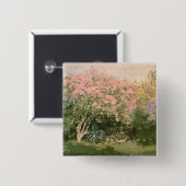 Flieder Claude Monets | im Sun, 1873 Button (Vorne & Hinten)