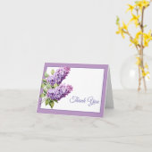 Flieder Dankeskartenkarte Karte (Gelbe Blume)