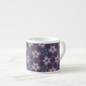Flieder Design Muster Espressotasse (Vorderseite Rechts)