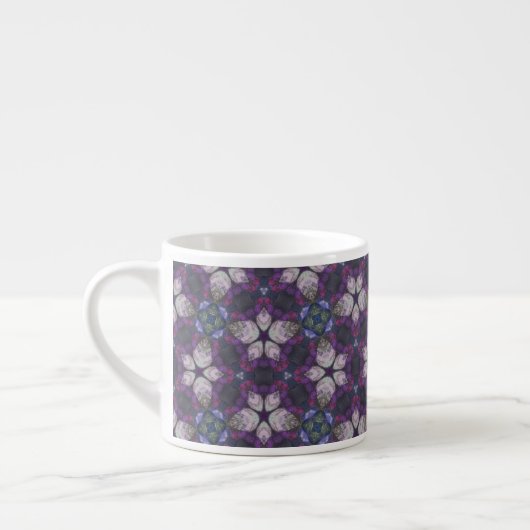 Flieder Design Muster Espressotasse (Links)
