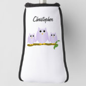 Flieder Eulen Design Personalisiert Golf Headcover (Rotieren 90)