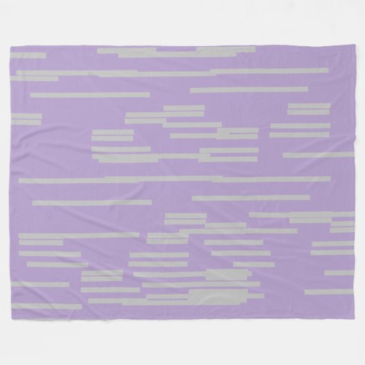 Flieder Fleecedecke (Vorderseite (Horizontal))