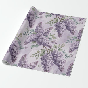 Flieder Fliederblüten Salbeigrün Staubiger Lavende Geschenkpapier