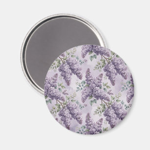 Flieder Fliederblüten Salbeigrün Staubiges Lavende Magnet
