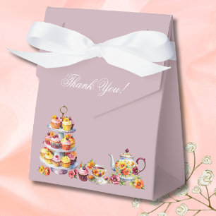 Flieder Florales Whimsical-Tea-Brautabschiedsfest Geschenkschachtel