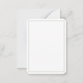 Flieder-Garten blüht — Dankeschön-Karte (Luxe Elfe Mitteilungskarte (Rückseite)