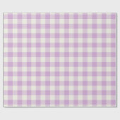 Flieder Gingham - Geschenkpapier (Flach)