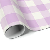 Flieder Gingham - Geschenkpapier (Rolleneckpunkt)