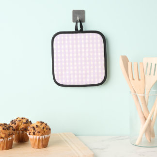 Flieder Gingham Nahtloses Muster Handgemaltes Karo Topflappen