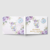 Flieder Hochzeits-Party im Zeichen der lila Fliede Gästebuch (Voll)