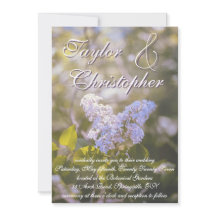 Flieder-Hochzeitseinladung