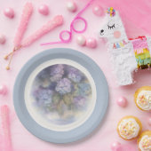 Flieder-Hortensien-Aquarell-Serviette für das Mitt Pappteller (Party)