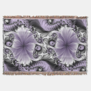 Flieder-Illusion abstrakte Blumen-Fraktal-Kunst-Fa Decke