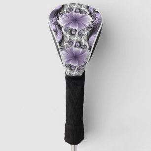 Flieder-Illusion abstrakte Blumen-Fraktal-Kunst Fa Golf Headcover