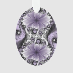 Flieder-Illusion abstrakte Blumen-Fraktal-Kunst-Fa Ornament