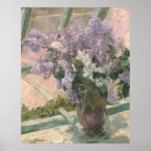 Flieder im Fenster von Mary Cassatt amerikanische Poster