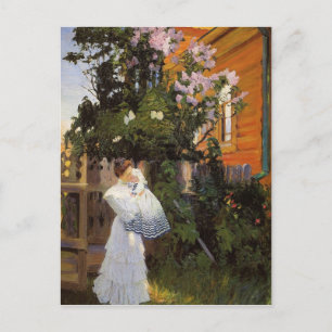 Flieder in der Sonne Postkarte