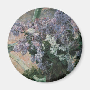 Flieder in einem Fenster von Mary Cassatt, Vintage Magnet