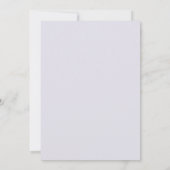 Flieder Indigo Blatt Hochzeit Einladung (Rückseite)