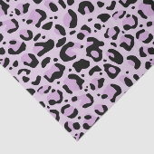 Flieder-Lavendel-Schwarz-Leoparden-Druck-Dekupage Seidenpapier (Ausschnitt)