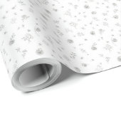 Flieder Minimal Floral Geschenkpapier (Rolleneckpunkt)