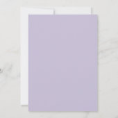Flieder-Minzblatt-Hochzeit Einladung (Rückseite)