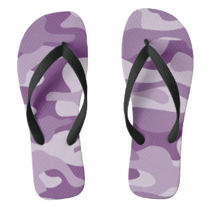 Flieder Monocolor Camo Badesandalen