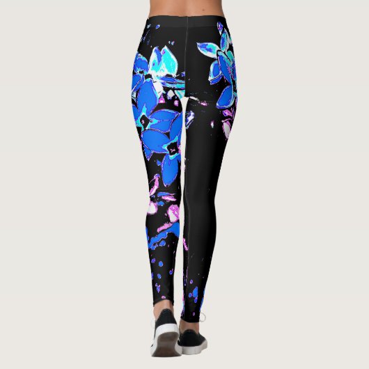 Flieder psy leggings (Rückseite)