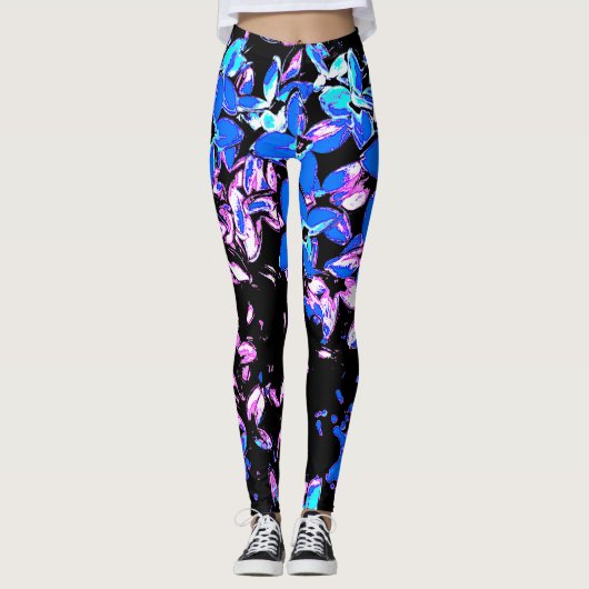 Flieder psy leggings (Vorderseite)