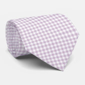Flieder Purpur Gingham Krawatte (Gerollt)
