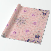 Flieder-Rosen-Brosche Geschenkpapier (Ungerollt)