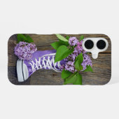 Flieder-Sneaker iPhone 16 Hülle (Rückseite (Horizontal))