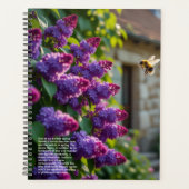 Flieder-Symbolik-Kalender Planer (Vorderseite)